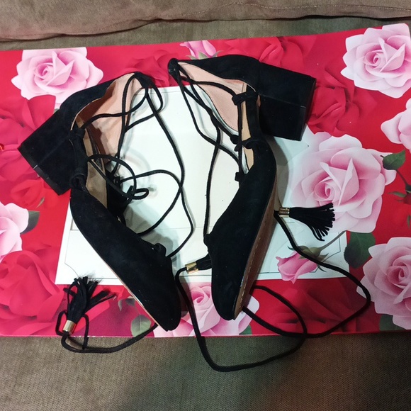 Steven by Steve Madden women's black block heel shoes suede - Picture 12 of 17